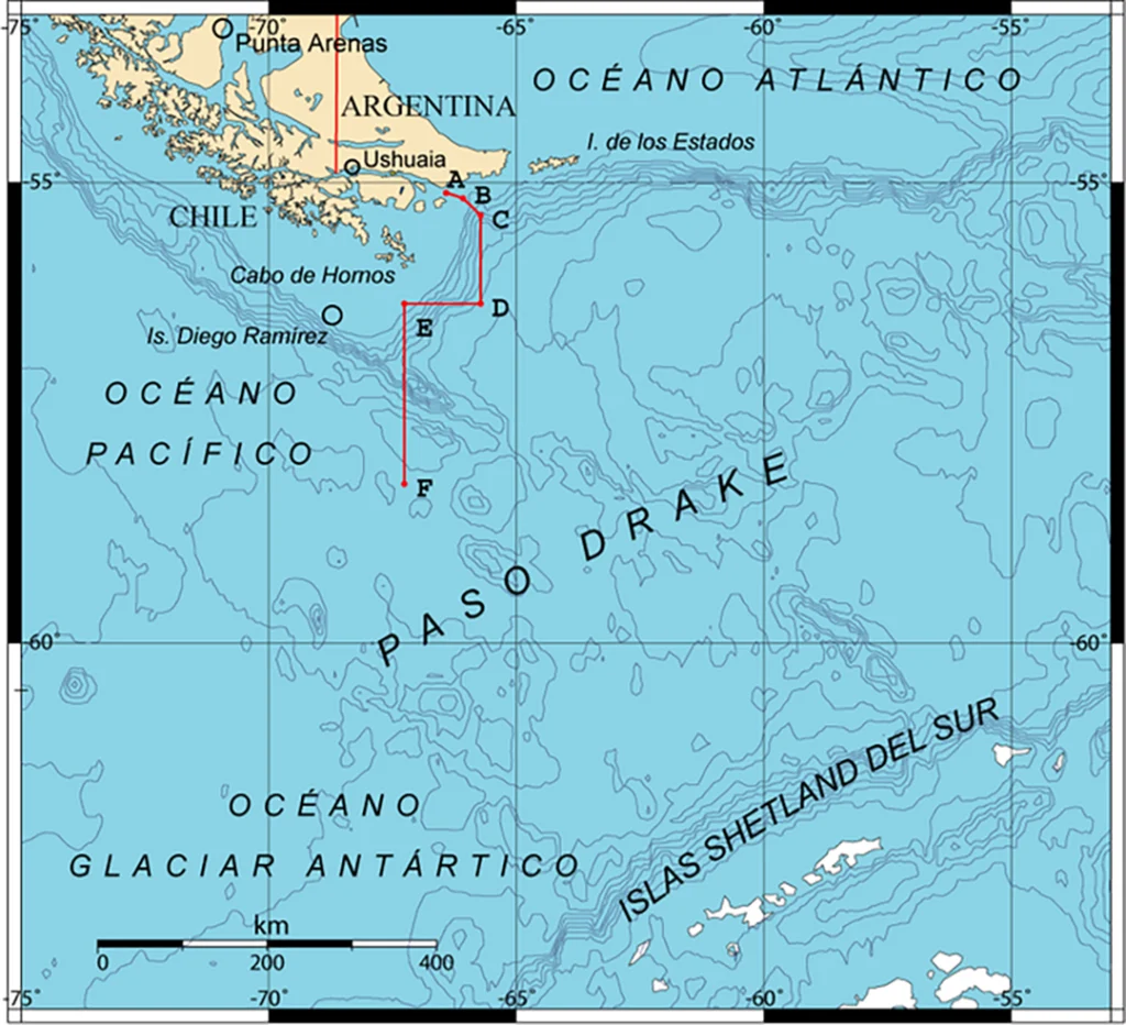 Travesía del Velero Galileo en Patagonia y en la Antártida por el Comandante Navas 4 Drake passage